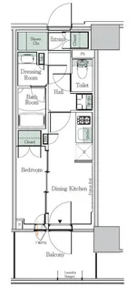東京都荒川区西日暮里5【マンション】の間取り