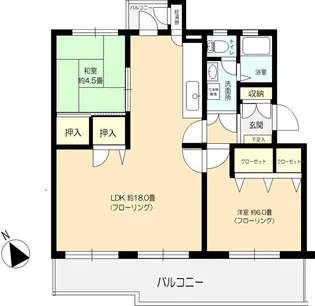高浜北団地【5階】の間取り