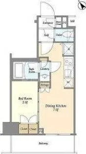 ディームス駒込【6階】の間取り