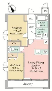 MOCXION KAWA【2階】の間取り