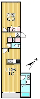 さくらハウス【1階】の間取り