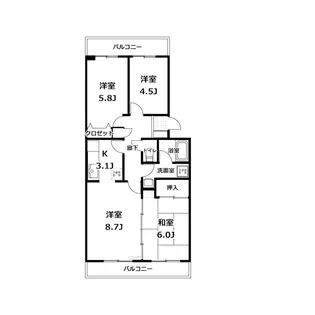 4Kの間取り画像