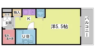 1Rの間取り画像