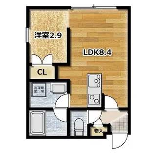 イー・エフ大通17ビル【4階】の間取り