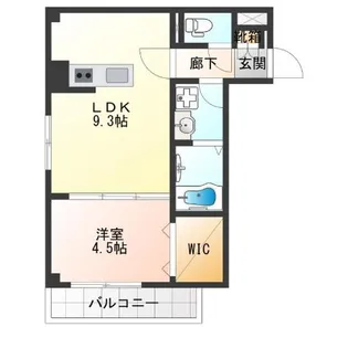 ソリティア鶴見橋【2階】の間取り