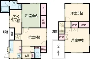 東京都杉並区和泉4【一戸建】の間取り