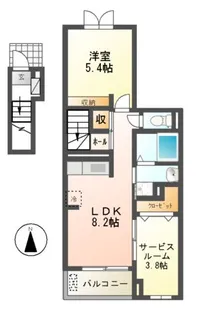 エスポワール【2階】の間取り