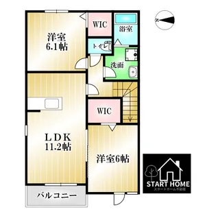 アヴォンリーI【2階】の間取り