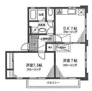 プラザ・ワン【2階】の間取り
