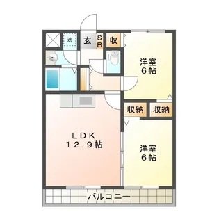 エクシヴ22【3階】の間取り