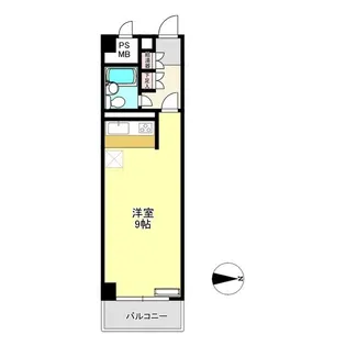 ライオンズマンション中央【7階】の間取り