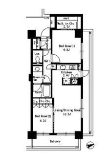 東京都文京区水道2【マンション】の間取り
