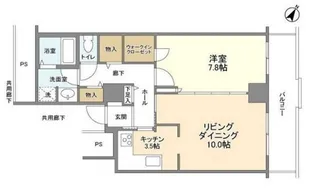 トルナーレ日本橋浜町【35階】の間取り
