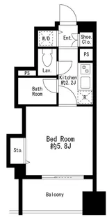 プライムアーバン日本橋茅場町【3階】の間取り