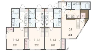 アザーレ・プラネ生田の丘【2階】の間取り