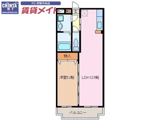 マエストロ伊勢【2階】の間取り