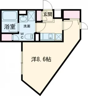 Bark Lane武蔵小山【3階】の間取り