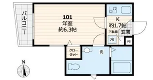 東京都江戸川区中葛西7【アパート】の間取り