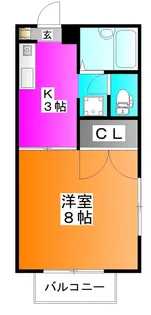 コート芝miki【1階】の間取り