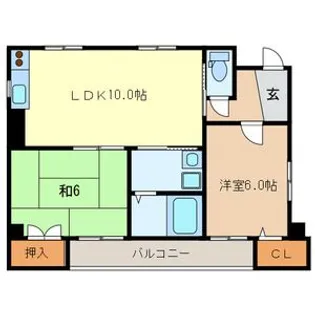 ブルーコート【5階】の間取り