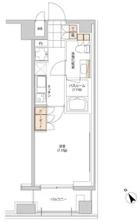 ヒューリック目白【8階】の間取り