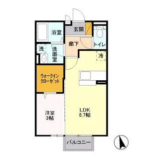 エクセル・エーデルハイム【2階】の間取り