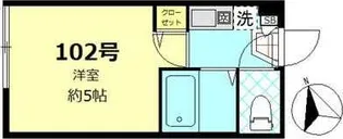リバージュ千住大橋【1階】の間取り