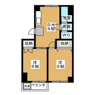東京都港区元麻布3【マンション】の間取り