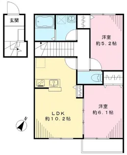 アシステンツァ駒沢公園【2階】の間取り