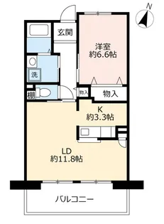 URパークタウン西武庫【2階】の間取り