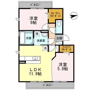 ガーデンコート金岡 B棟【1階】の間取り