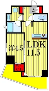 千葉県船橋市本町1【マンション】の間取り
