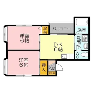 アウローラハイツA棟【1階】の間取り