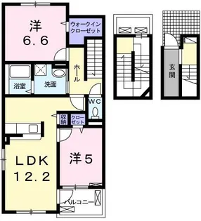 ベル ブリッサ【3階】の間取り