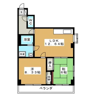 カサーレ町屋【3階】の間取り