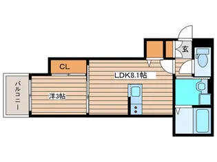 フォルテ河原町【3階】の間取り