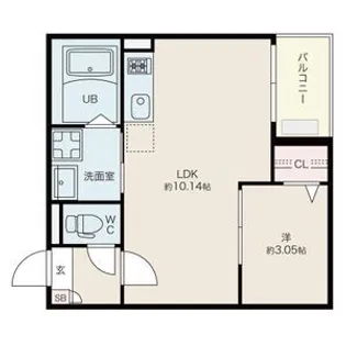 JACK NAKAGOI【3階】の間取り