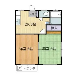 和恒ハイツ(ワコウハイツ)【2階】の間取り