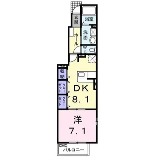 パルテール トロワ【1階】の間取り
