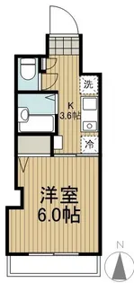 ハイツベルスプリング【4階】の間取り