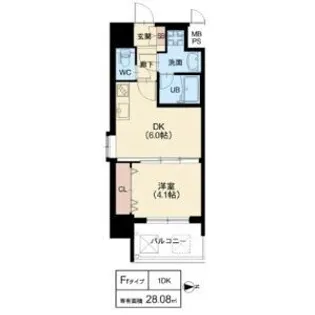 グランカーサ高井田【12階】の間取り