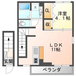 フェリーチェ ガーデン【2階】の間取り