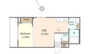 ケースクエア【2階】の間取り