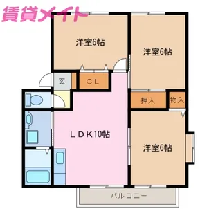 コンフォート打越坂A【2階】の間取り