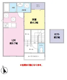 SOLLUNA (ソルルーナ)【2階】の間取り