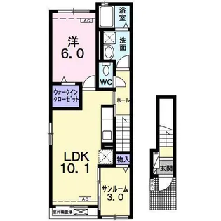 アルモニー ヴィラージュ【2階】の間取り