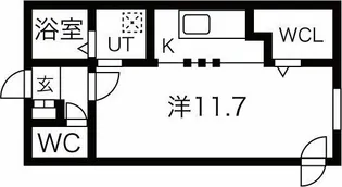 メニーズコート元町西【2階】の間取り