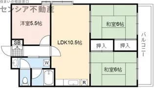 エレガントライフ新光【3階】の間取り