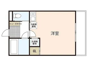 プレジャーコーポ三宅【1階】の間取り