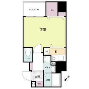 TOYOTOMi STAY Premium 神戸湊川公園【8階】の間取り